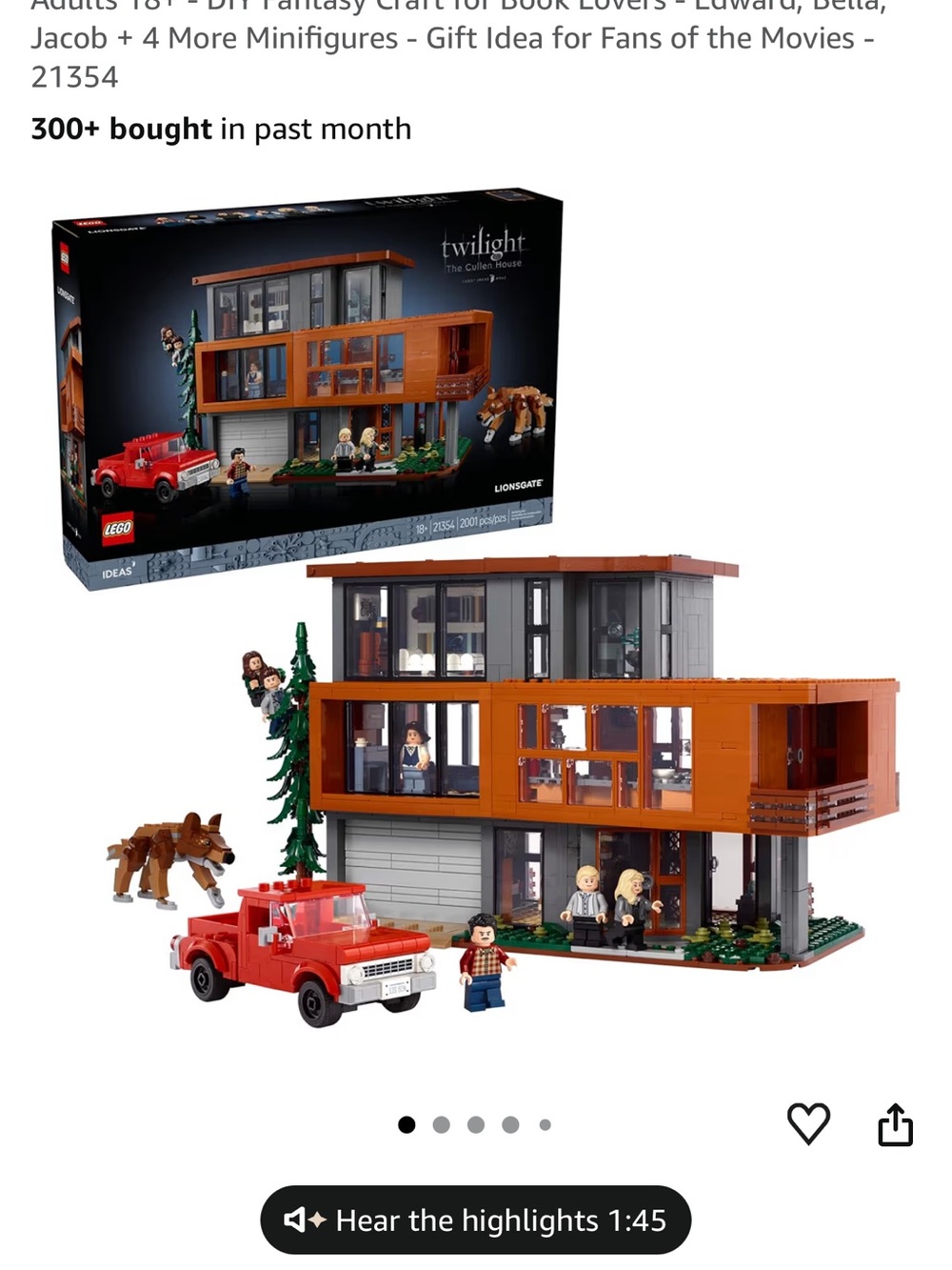 Lego Twilight Cullen House with Orange and Gray Facade